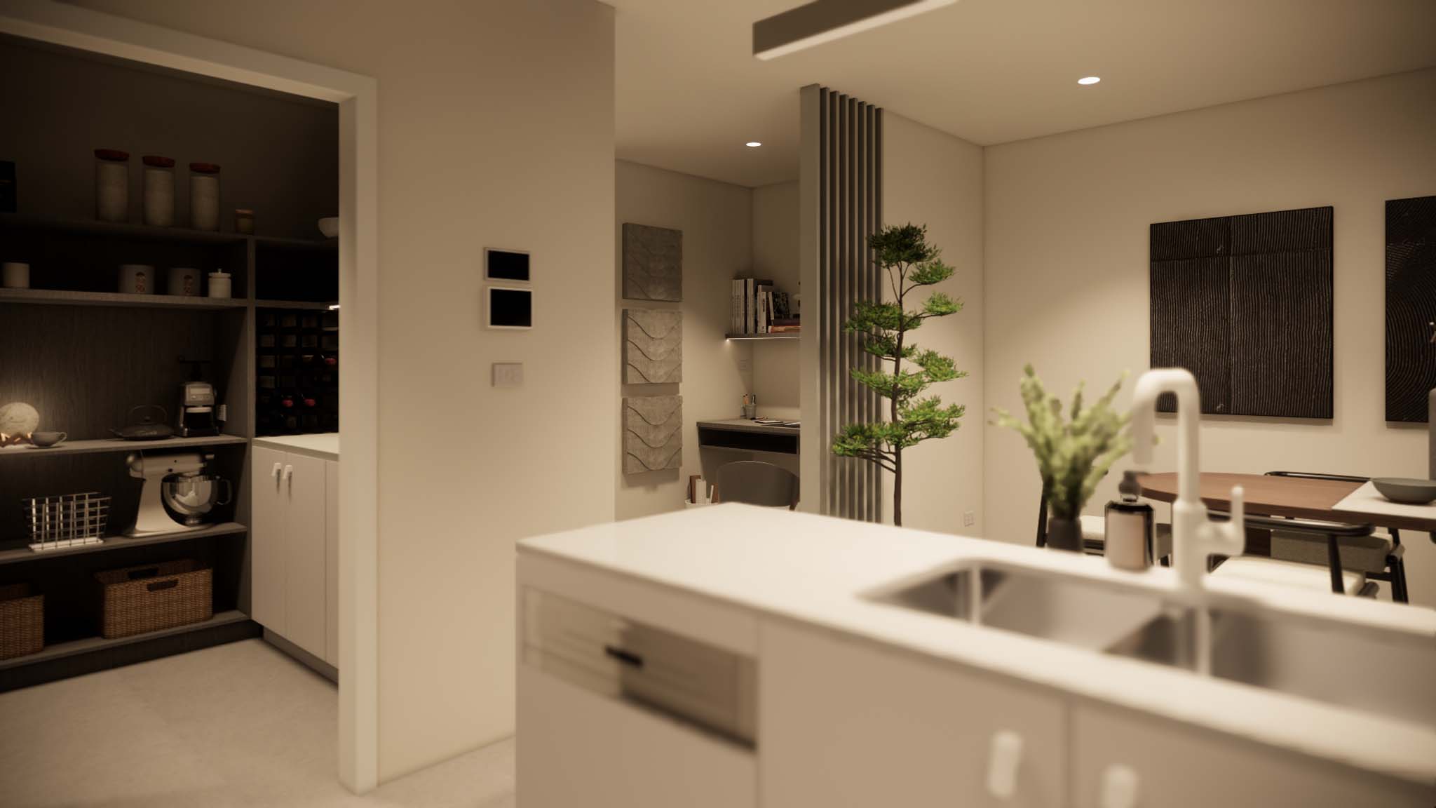 PAntry + dining + study